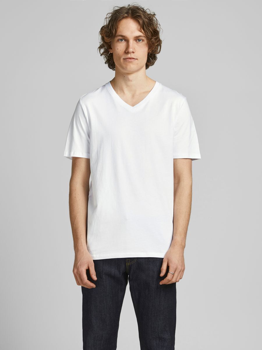 Jack & Jones T-shirt - Katoen - Maat M - Wit