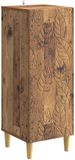 vidaXL Dressoir Oud hout 33 x 34,5 x 90 cm Bewerkt hout