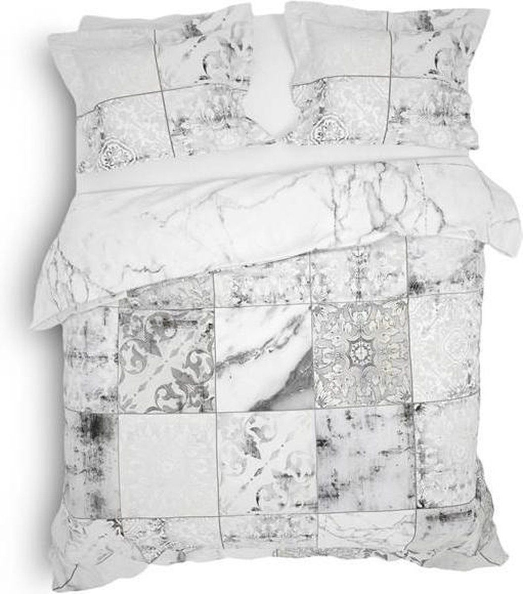 Heckett & Lane Simra Dekbedovertrek Lits-jumeaux 240x200/220 cm - Marble Grey