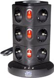 as-Schwabe 18222 12-voudige stekkerdoos met inductie-laadstation