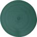 Secret de Gourmet ronde placemat - emerald groen - gevlochten kunststof - Dia 38 cm