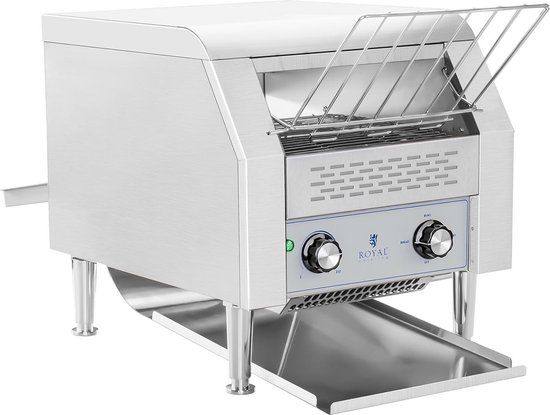 Royal Catering - Broodrooster - transportband - 2.200 W - 7 snelheden - 3 verwerkingsniveaus