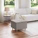 Maison Exclusive - Ottomaan met opbergruimte, taupe, 60 x 60 x 45 cm, gestoffeerd