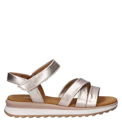 Gabor leren sandalen goud