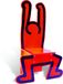 Vilac 9295 LICH Keith Haring Stoel, Rood