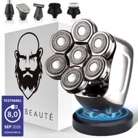 Sansbeauté SkullSharp PRO 6-in-1 Scheerapparaat voor Mannen - Elektrisch, Nat & Droog, Draadloos Opladen