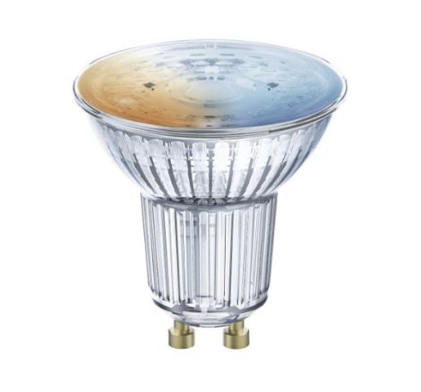 LEDVANCE Smart+ GU10 Wi-Fi Smart Bulb - 5W - Stainless Steel - Dimmable - Color Changing