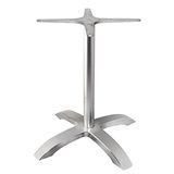 Bolero Geborsteld Aluminium Vier Been Tafelbasis 680X660X660mm voor Binnen Openlucht