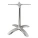 Bolero Geborsteld Aluminium Vier Been Tafelbasis 680X660X660mm voor Binnen Openlucht
