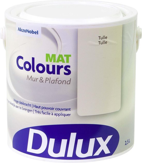 DULUX Colours Mur & Plafond Mat Tulle 2,5L