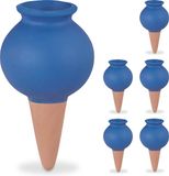 Merkloos Relaxdays waterdruppelaar keramiek - set van 6 - blauw