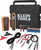 Klein Tools ET450EU Uitgebreide kabelzoeker voor spanningsvoerende en spanningsvrije circuits, lcd-display en zaklamp, volgt leidingen, zekeringen en onderbrekers, met zender, ontvangsten