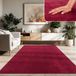 Paco Home Tapis de salon moderne à poils courts lavable doux uni effet fourrure antidérapant 140x200 cm