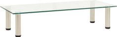 Prolenta Maison Exclusive - Meuble TV 80 x 35 x 17 cm en verre trempé transparent
