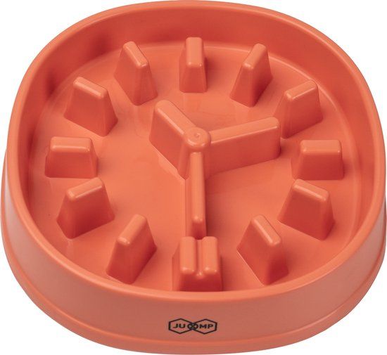 JU&MP Anti-Schrok Voerbak Hond - Slow Feeder - Roze