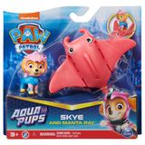 PAW Patrol Aqua Pups - Set de figurines avec Skye et la raie manta géante
