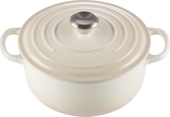 Le Creuset signature braadpan, 22cm meringue