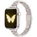 By Qubix Qubix - Stalen slim fit band - Sterrenlicht / Starlight - Geschikt voor Apple Watch 38mm / 40mm / 41mm / 42mm