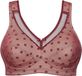 Susa BH zonder beugel, full cup, extreme ondersteuning, gestipt, rood, 110B