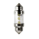 Pilot LAMPA - 12 V torpedo-lamp 3 LED's - 10 x 31 mm - SV8,5-8 - 2 stuks - D/Blister - Wit