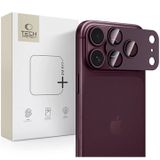 Tech-Protect CamFull Fit+ voor Apple iPhone 18 Pro, Gehard Glas, Bordeauxrood