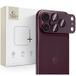Tech-Protect CamFull Fit+ voor Apple iPhone 18 Pro, Gehard Glas, Bordeauxrood