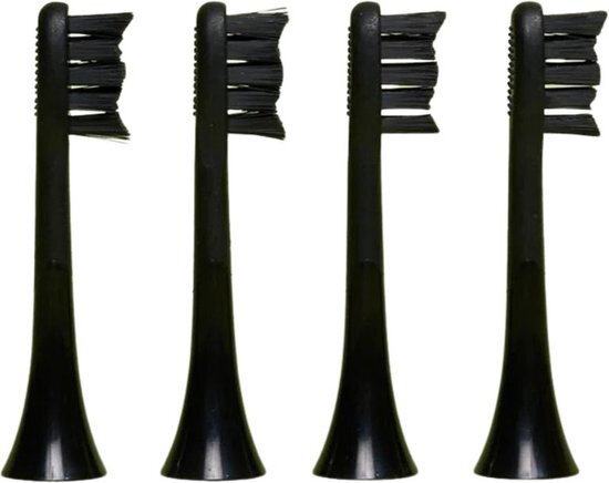 BOOMBRUSH Opzetborstels Elektrische Tandenborstel - Zwart - 4 Stuks