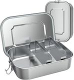Unyqoos® Roestvrijstalen lunchbox met compartimenten voor school en werk
