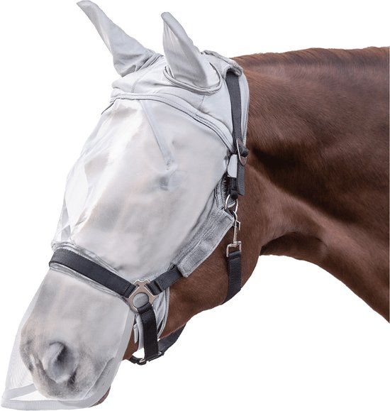 Waldhausen PREMIUM vliegenmasker Pony Zilver Grijs