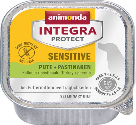 Animonda Integra Protect Dog Sensitive - Kalkoen en Pastinaak - 11 x 150 g