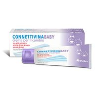 Connettivina Baby Crème pour le change | Tube de 75 g | Avec acide hyaluronique, extrait de graine d'avoine et oxyde de zinc