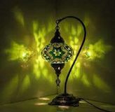 Halay Turkse hanglamp met mozaïek bol groen 12 cm