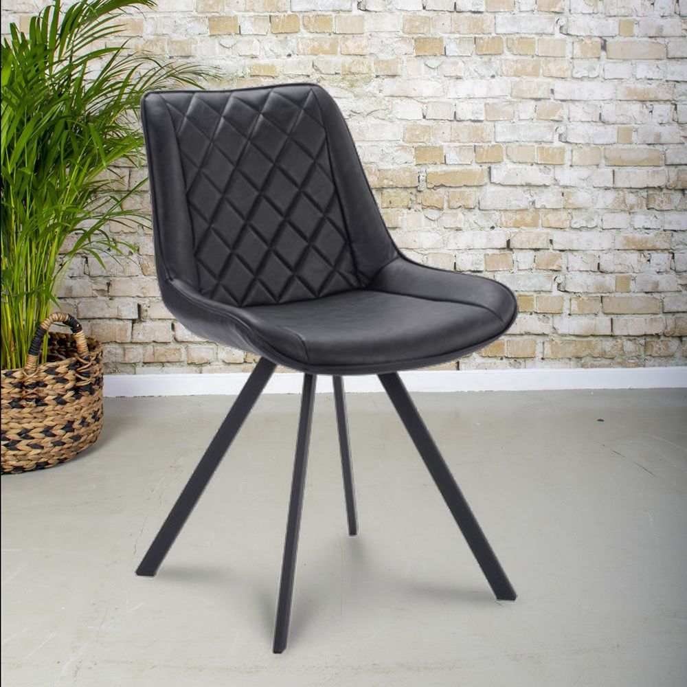 Gister&Vandaag Eetkamerstoel Barrow Zwart