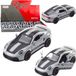 LEAN TOYS Metalen raceauto met openslaande deuren grijs Gtrs 1:43