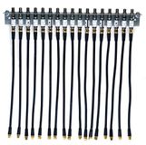SKT QEW017SET Overspanningsbeveiliging-hoekset voor 17-voudige multischakelaar (17x 35 cm patchkabel)