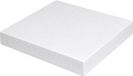 Bellatio Design Piepschuim vormen - vierkant - 1x - 22,5 x 22,5 x 3 cm - styropor hobby / DIY vorm - basis knutselfiguren