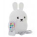 SEVERNO Kids Lampe Lapin LED Silicium Télécommande Blanc/Vert/Jaune/Orange/Rouge/Rose/Violet/Bleu Clair/Bleu
