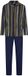 Pastunette - Pyjama - Adventure - Katoen/Modal - Groen/Blauw - Doorknoop - Maat XL