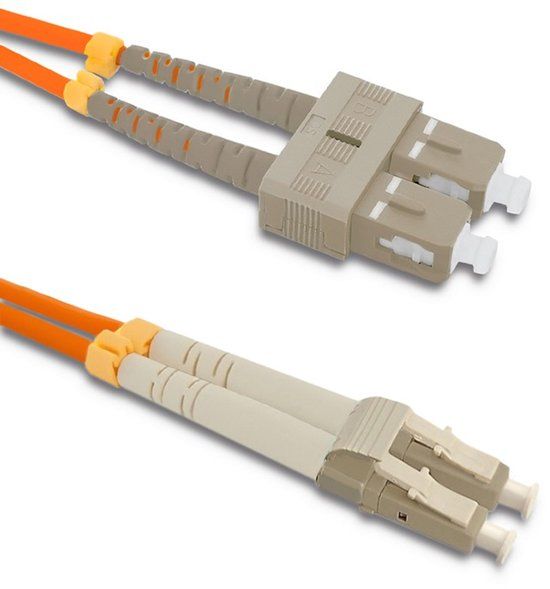 Qoltec Patchcord - Multimode Duplex SC/UPC-LC/UPC - 50/125 OM2 - 2m
