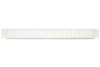 Connetto - Blindpaneel geventileerd 1 eenheid voor rekkasten 19" grijs incl. schroeven