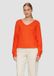 s.Oliver V-hals T-shirt met korte mouwen en vleermuismouwen voor dames, maat 46, sinaasappel