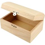 Creativ 575440 Houten kist, 16,5 cm x 11 cm x 8,55 cm, 6 stuks