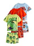 Next Jongens Set van 3 Marvel Korte Pyjama's Rood