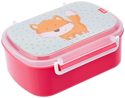 Sigikid 25169 Broodtrommel Vos - BPA-vrij - Blauw/Roze