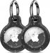 Selected by GSMpunt.nl Waterdichte Sleutelhanger Geschikt voor Apple Airtag - Zwart 2-Pack
