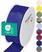 Halbach Seidenbänder Premium cadeaulint met draadrand, breedte 40 mm, lengte 25 m, Öko-Tex 100 gecertificeerd lint, taftband, made in Germany, kleur: blauw