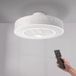 M mimotec Led-plafondventilator met licht en afstandsbediening, laag stroomverbruik, DC-motor, 5 vleugels, 6 snelheden, stil, met app
