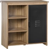 HOMCOM Dressoir - Spaanplaat klasse E1 - 80x35x82cm - Zwart