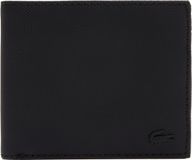 LACOSTE Men's Classic Billfold Coin Wallet Noir zwart