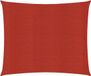 vidaXL Zonnezeil 2,5x3 m HDPE Rood